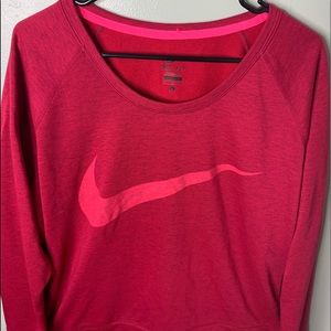Nike Athletic crewneck, Pink, Dry Fit